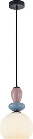 Italux Domali PND-36816-1A-BK-WH Függőlámpa 1x40W/E27 IP20