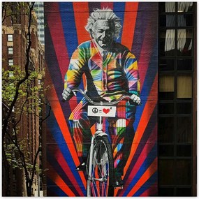 Poszterek 100x100 Albert Einstein Graffiti