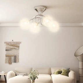 mennyezeti lámpa dróthálós burákkal 4 db G9 LED-lámpával