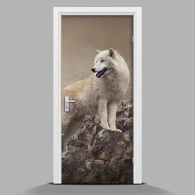 Ajtó tapéta Fehér farkas wallmur-pl-f-60381309