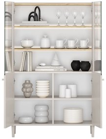 Elivo vitrin 100 cm - kasmír / olajozott tölgy