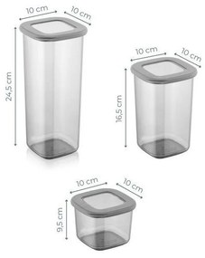 Élelmiszertartó doboz szett 15 db-os Fresco – Hermia