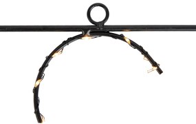 Karácsonyi fali lámpa fekete XMAS LED-del, időzítővel IP44 - Yoro