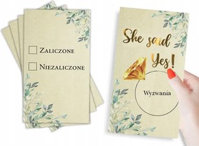 Játék Lánybúcsú kihívások Boho Arany