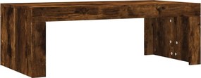 vidaXL füstös tölgy színű szerelt fa dohányzóasztal 102 x 50 x 36 cm