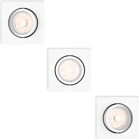 Philips 50193/31/PN - 3 darabos szett: beépíthető ENNEPER lámpatest, 1xGU10/5,5W/230V