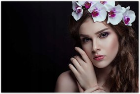 Poszterek 120x80 Egy gyönyörű barna lány portréja