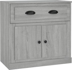 vidaXL szürke sonoma színű szerelt fa tálalószekrény 70x35,5x67,5 cm