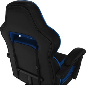 Irodai/gamer szék, kék/fekete, GUNNER