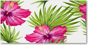 Fotó üvegkép Hawaii virágok 140x70