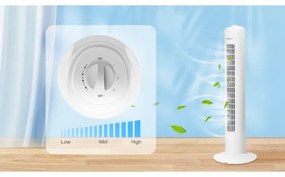 Aigostar - Torony ventilátor 45W/230V fehér