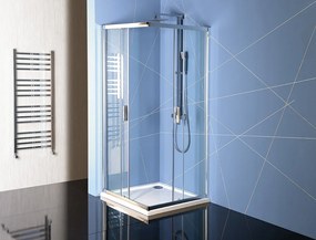 Polysan, EASY LINE zuhanykabin három falú 800-900x800mm, forgóajtós bal / jobb változat, Tégla üveg, EL1638EL3238EL3238