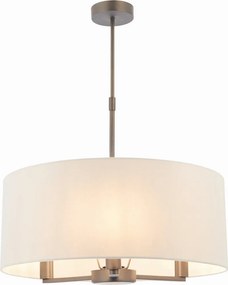 ENDON 73015 DALEY Ernyős Függesztett Lámpa Antik Bronz, Üveggolyó E14 IP20