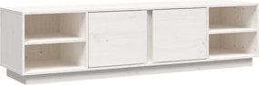 vidaXL fehér tömör fenyőfa TV-szekrény 156 x 40 x 40 cm