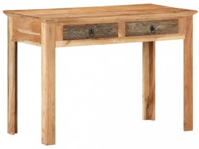 tömör újrahasznosított fa asztal 110 x 50 x 75 cm