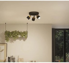 Philips - Spotlámpa NIALL 3xGU10/5W/230V fekete/réz