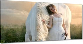 Vászonkép 180x90 Ló Lovak Lovaglás