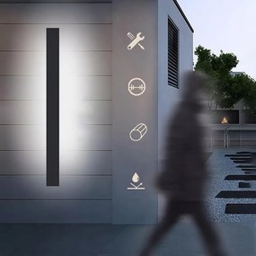 60CM-ES Led Fali Lámpa Kerti Homlokzati Kültéri Hosszú IP65