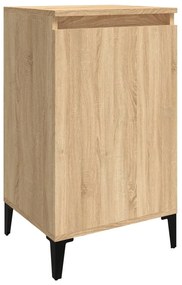 2 db sonoma tölgy színű szerelt fa éjjeliszekrény 40x35x70 cm