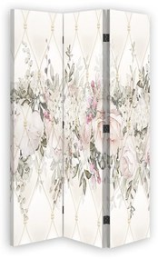 Gario Paraván Pasztell virágok Méret: 180 x 170 cm, Kivitelezés: Forgó paraván 360°