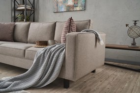 3 személyes kanapé Kale Linen - Krém