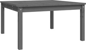vidaXL szürke tömör fenyőfa kerti asztal 82,5x82,5x45 cm