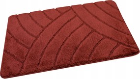 Fürdőszobaszőnyeg Csúszásgátló Piros Kármin Szőnyeg Sash 50x60 cm