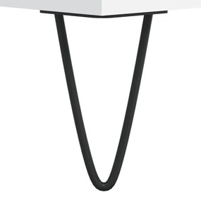 vidaXL 2 db fehér szerelt fa éjjeliszekrény 40 x 30 x 50 cm