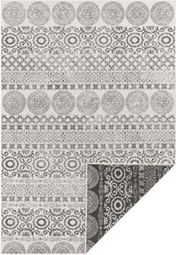 Fekete kétoldalas szőnyeg,lapos 120x170cm