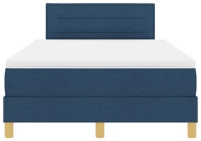 Box Spring Ágy Matraccal Kék 120x200 cm Szövet