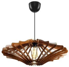 Csillár zsinóron 1xE27/60W/230V barna átm. 59 cm