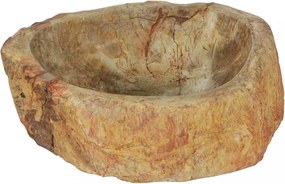 Krémszínű őskő mosdókagyló 45x35x15 cm