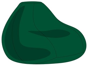 Zöld XXL Babzsákfotel Huzat