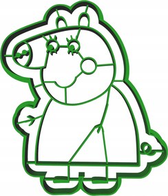 Forma Lyukasztó Mézeskalács kiszúró Peppa Malac Mama Malac 10cm