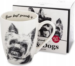 Bögre 350ml Queen Isabell York kutya, Yorki kutyák