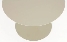 Krémszínű acél kerek dohányzóasztal ø 60 cm Snow – Zuiver