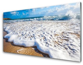 Akrilkép Beach Sea Sand Nature 100x50 cm 2 fogas