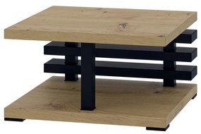 Dohányzóasztal Kyram (artisan + fekete). 1055173