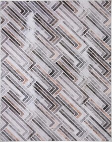 Modern Rövid Sörtéjű Csúszásgátló Geometrikus Szőnyeg 190 x 280 CM