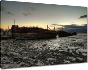 Vászonkép 100x70 Horgászcsónakok