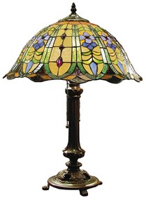 Tiffany asztali lámpa Zöld Ø 40x53 cm