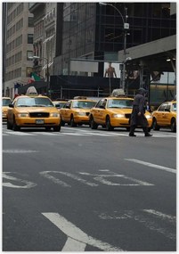 Poszterek 70x100 New York sĂĄrga taxik