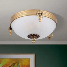 Orion DL 7-522/31 - Mennyezeti lámpa ROCCA 2xE27/60W/230V átm. 31 cm bronz/fehér