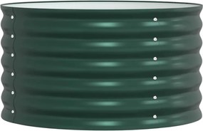 vidaXL Emelt Ágy Zöld 80 x 80 x 44 cm Acél