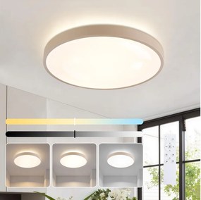 Brilagi - LED dimmelhető lámpatest GLASS POOL DOUBLE LED/48W/230V 40 cm bézs + távirányító