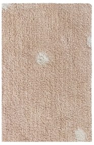 Világos rózsaszín mosható kézi szövésű pamut gyerek szőnyeg 100x150 cm Mini Dot Rose – Lorena Canals