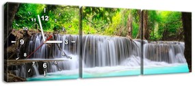 Gario Órás falikép Gyönyöru vízesés Thaiföldön - 3 részes Méret: 90 x 30 cm