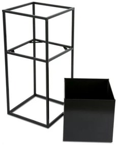 Virágállvány 50x24 cm fekete színben