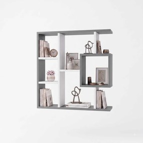 Yegane könyvespolc, antracit-fehér, 70,9 cm