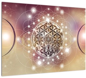 Kép - Mandala elemekkel (70x50 cm)